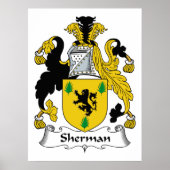 Sherman Family Crest Poster (Voorkant)