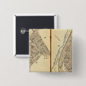 Sherman Park, New York Vierkante Button 5,1 Cm (Voorkant /achterkant)