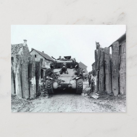 Sherman Tank Briefkaart (Voorkant)
