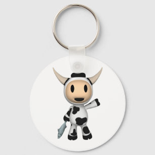 Sherman the Alaskan Cow Wave Sleutelhanger