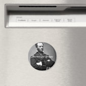 Sherman voor burgemeester - Ronde Magneet (Insitu (Vaatwasser))