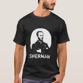 Sherman — Zwart-wit T-shirt (Voorkant)