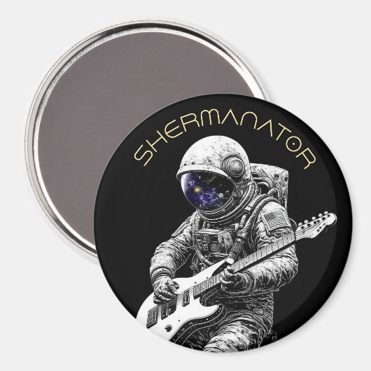SHERMANATOR-astronaut Magneet (Voorkant / Achterkant)