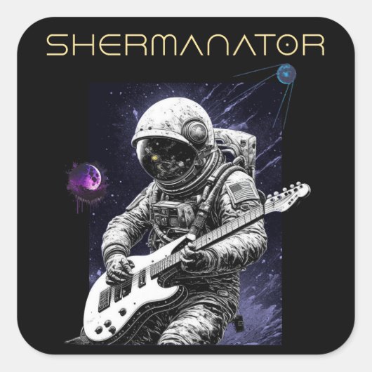 SHERMANATOR-band Vierkante Sticker (Voorkant)