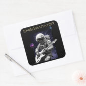 SHERMANATOR-band Vierkante Sticker (Envelop)