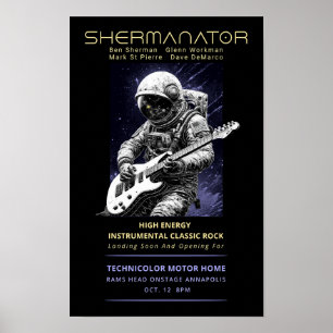 Shermanator debuteert Rams Head 2024 Poster