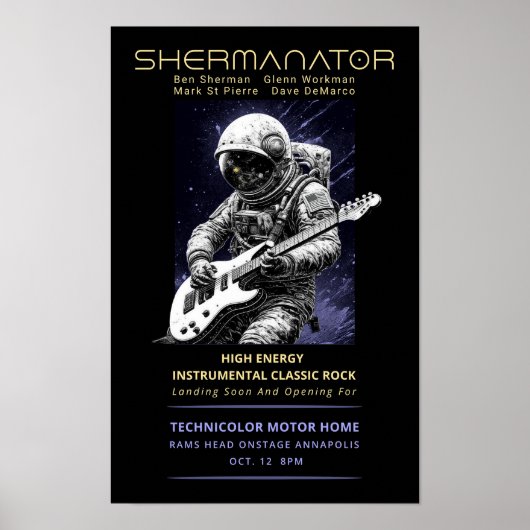 Shermanator debuteert Rams Head 2024 Poster (Voorkant)