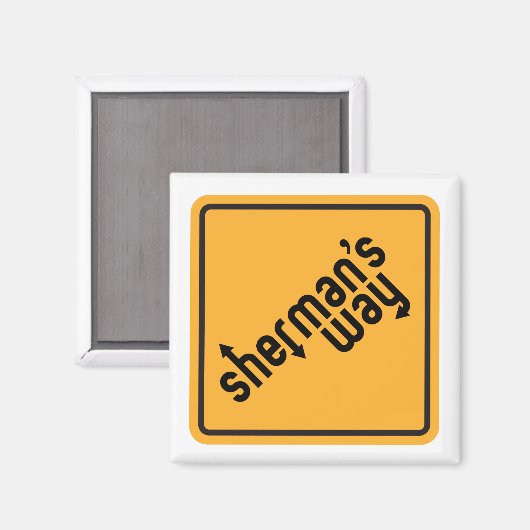 "Sherman's Way" Magneten (Voorkant / Achterkant)