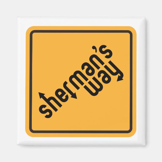 "Sherman's Way" Magneten (Voorkant)