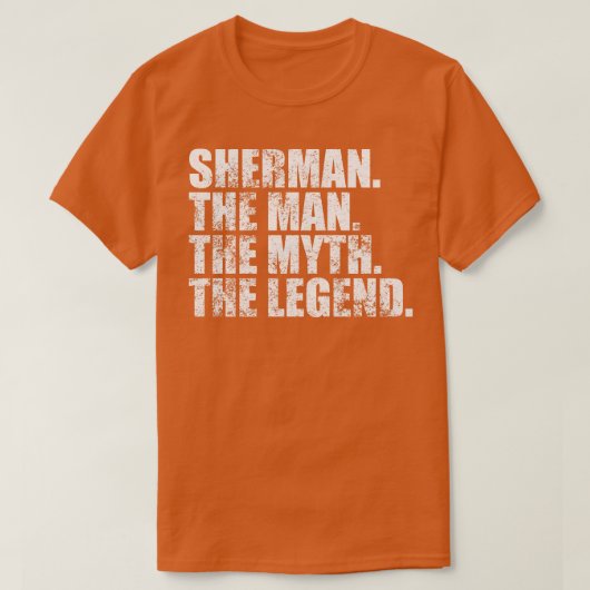 ShermanSherman Achternaam Sherman T-shirt (Design voorkant)