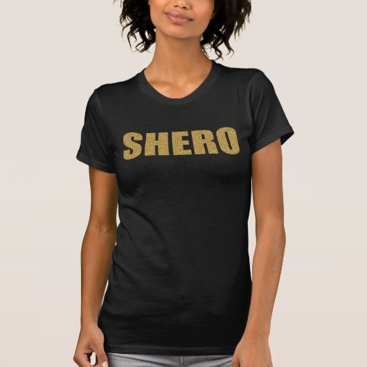 SHERO BLACK T-SHIRT (Voorkant)