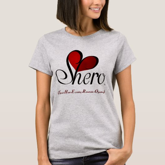 "Shero" - Elke dag staat ze grijs T-shirt (Voorkant)