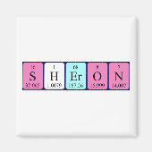 Sheron Periodic table Name magnet (Voorkant)
