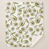 Sherpa Blanket Avocado Deken (Voorkant)