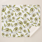 Sherpa Blanket Avocado Deken (Voorkant (horizontaal))