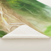 Sherpa Blanket Dream Light Green Tree Deken (3/4)