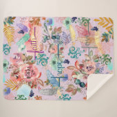 Sherpa Blanket Faith Hope Love Sherpa Deken (Voorkant (horizontaal))