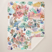 Sherpa Blanket Faith Hope Love Sherpa Deken (Voorkant)