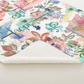 Sherpa Blanket Faith Hope Love Sherpa Deken (3/4)