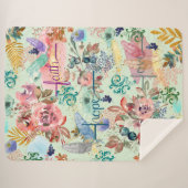 Sherpa Blanket Faith Hope Love Sherpa Deken (Voorkant (horizontaal))