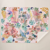 Sherpa Blanket Faith Hope Love Sherpa Deken (Voorkant (horizontaal))