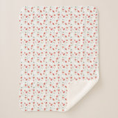 Sherpa Blanket - Floral Pattern Deken (Voorkant)