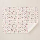 Sherpa Blanket - Floral Pattern Deken (Voorkant (horizontaal))