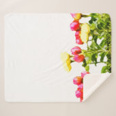 Sherpa Blanket FLOWER DESIGN SIGN Deken (Voorkant (horizontaal))