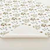 Sherpa Blanket - Flowers Pattern Deken (3/4)