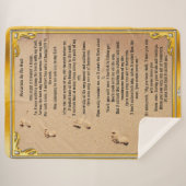 Sherpa Blanket Footprint in het zand  Deken (Voorkant (horizontaal))