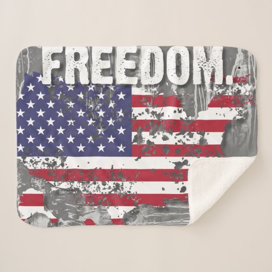 Sherpa Blanket – Freedom Job Deken (Voorkant (horizontaal))