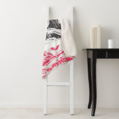 Sherpa Blanket – Friction Lands Abstract Design Sherpa Deken (In situ)