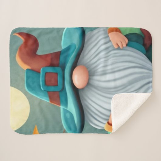 Sherpa Blanket Gnome Herfst, Herfst Sherpa Gooi Sherpa Deken (Voorkant (horizontaal))