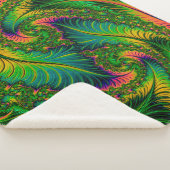 Sherpa Blanket (Green Leaf) Deken (3/4)