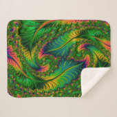 Sherpa Blanket (Green Leaf) Deken (Voorkant (horizontaal))