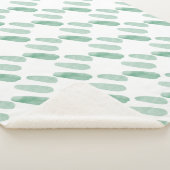 Sherpa Blanket - Green Pattern Deken (3/4)