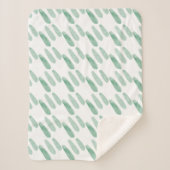 Sherpa Blanket - Green Pattern Sherpa Deken (Voorkant)