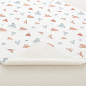 Sherpa Blanket - Hearts Pattern Deken (3/4)