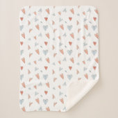 Sherpa Blanket - Hearts Pattern Deken (Voorkant)