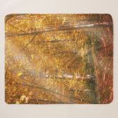 Sherpa Blanket Herfst bos Gold Rays Deken (Voorkant (horizontaal))