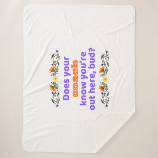 Sherpa blanket hockey gift does coach know sherpa deken