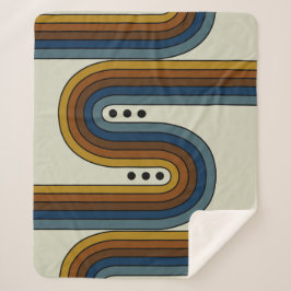 Sherpa Blanket in Triple Stippen Deken