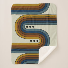 Sherpa Blanket in Triple Stippen Deken