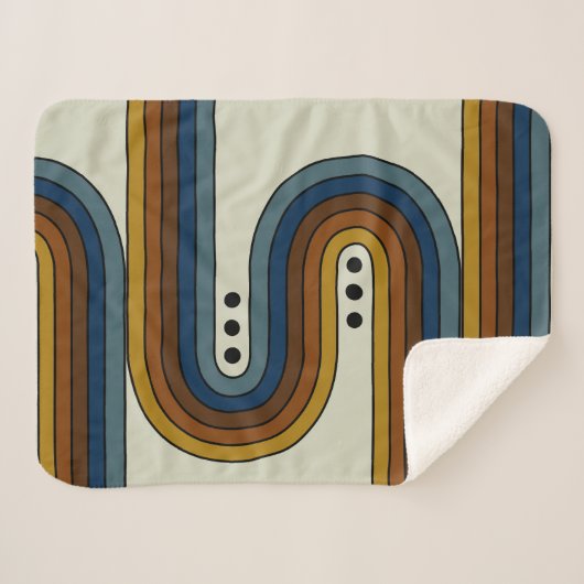 Sherpa Blanket in Triple Stippen Sherpa Deken (Voorkant (horizontaal))