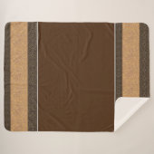 Sherpa Blanket-Large-Brown Yellowstone Deken (Voorkant (horizontaal))