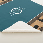 Sherpa Blanket-Large-Brown Yellowstone Elk Deken (3/4)