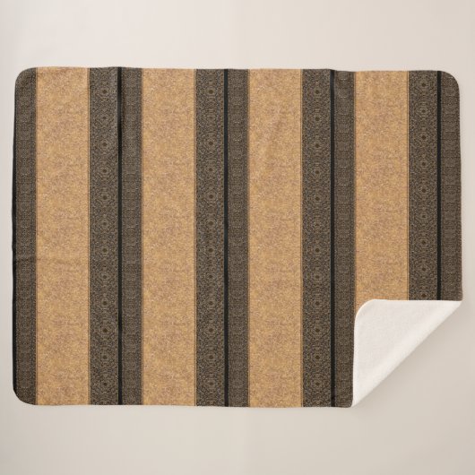 Sherpa Blanket-Large-Brown Yellowstone Sherpa Deken (Voorkant (horizontaal))