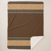 Sherpa Blanket-Large-Brown Yellowstone Sherpa Deken (Voorkant)
