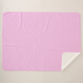Sherpa Blanket-Large-Bubble Gum Pink Deken (Voorkant (horizontaal))