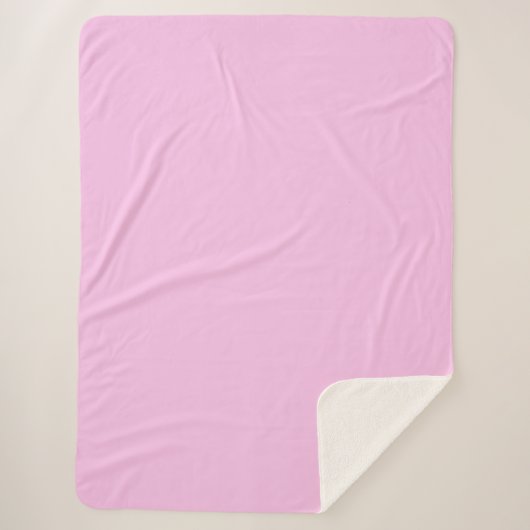Sherpa Blanket-Large-Bubble Gum Pink Sherpa Deken (Voorkant)